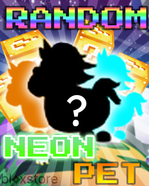 [🍀🎰RANDOM🎰🍀] Neon PET [🎉3 Pets🎉]